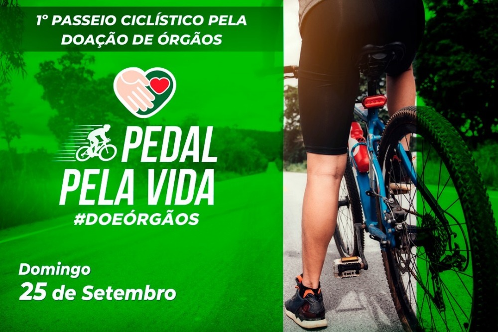 SES realiza passeio ciclístico por doação de órgãos de tecidos para transplante