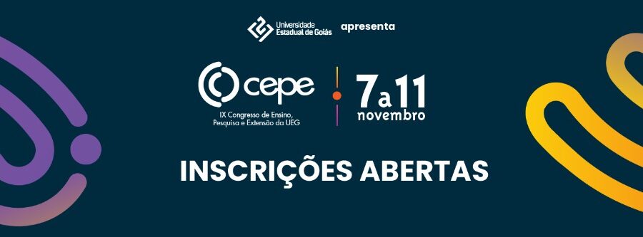 Inscrições abertas ao Congresso de Ensino, Pesquisa e Extensão da UEG