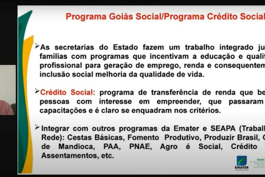 Goiás Social leva educação e capacitação a famílias carentes de Goiás