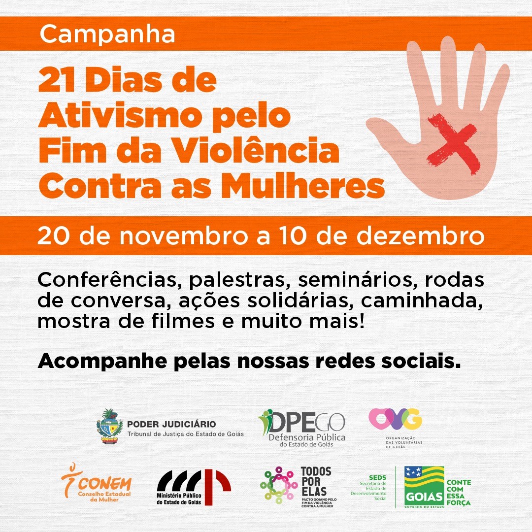 Governo de Goiás participa de campanha pelo fim da violência contra a mulher