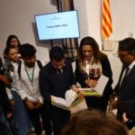 Estudantes do Aprendiz do Futuro visitam presidente da Catalunha