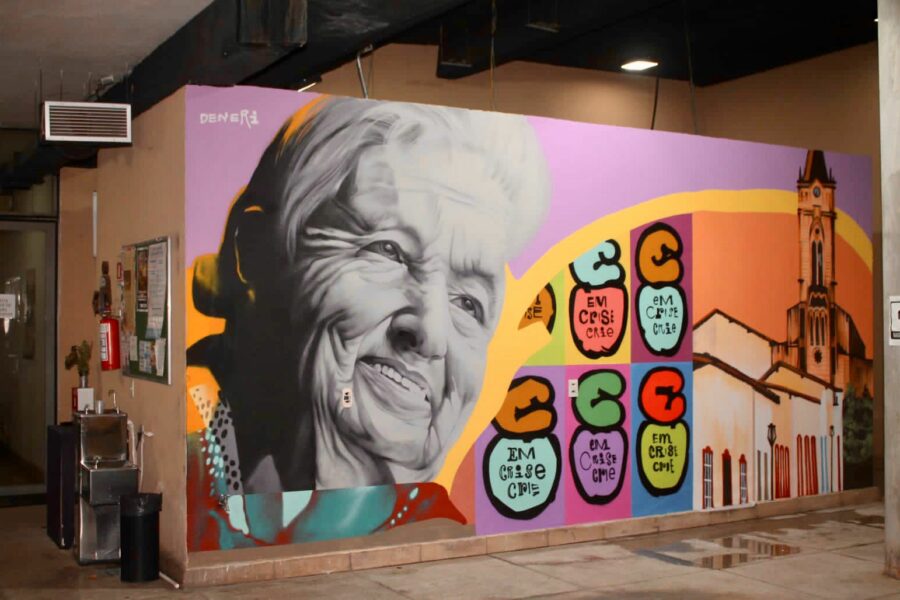 Arte urbana: Vila Cultural Cora Coralina ganha murais de grafite