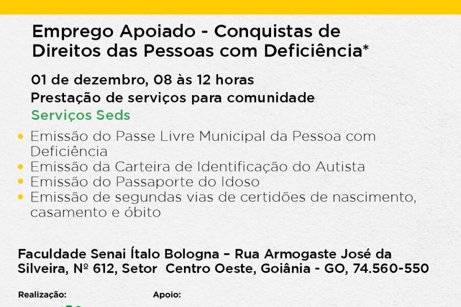 Governo participa de comemoração ao Dia Internacional da Pessoa com Deficiência