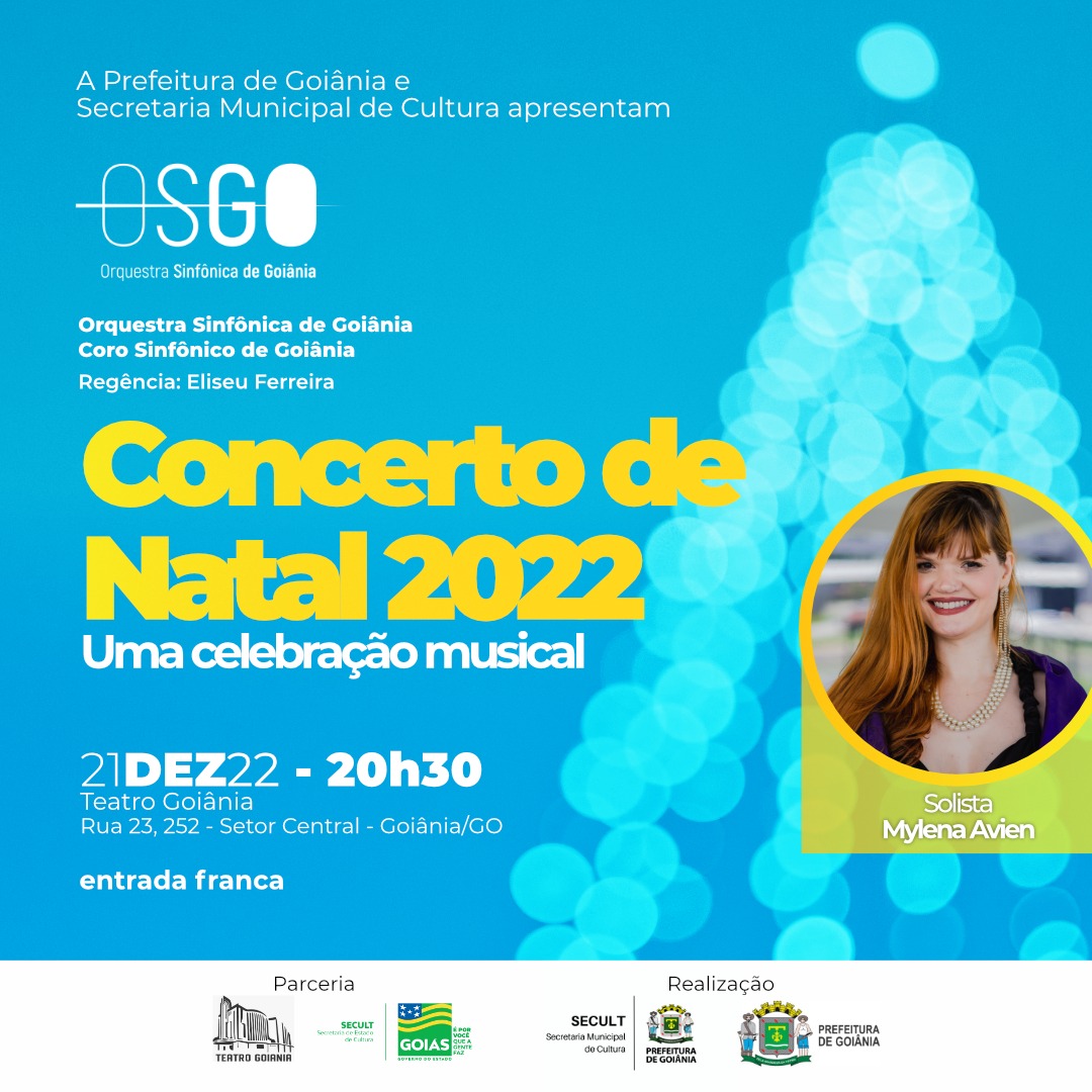 Concerto de Natal terá Coro e Orquestra Sinfônica no Teatro Goiânia