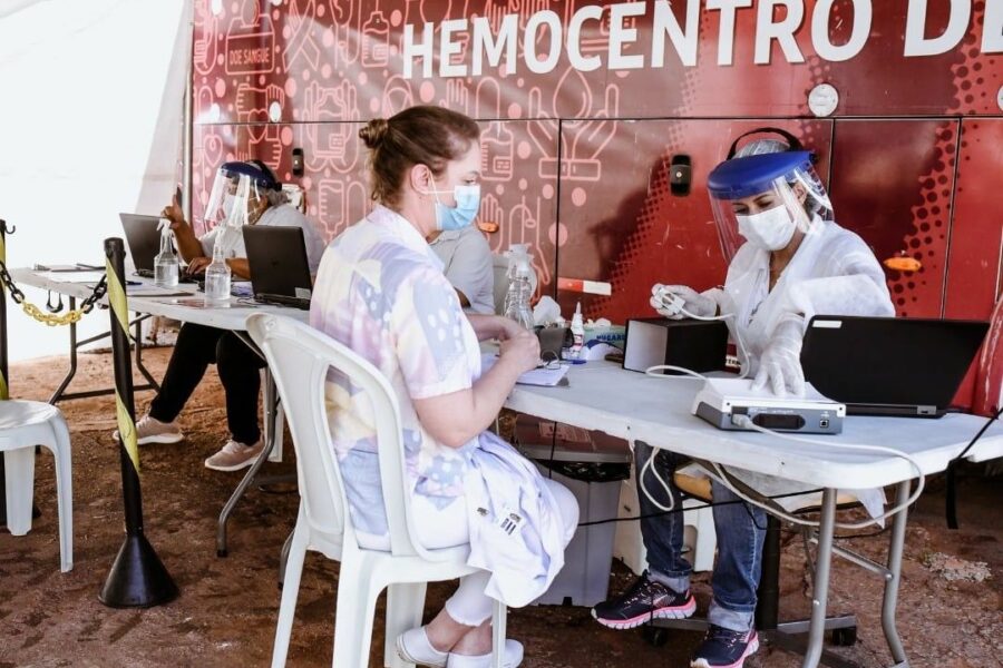 Doação de sangue: Hetrin recebe unidade móvel do Hemocentro