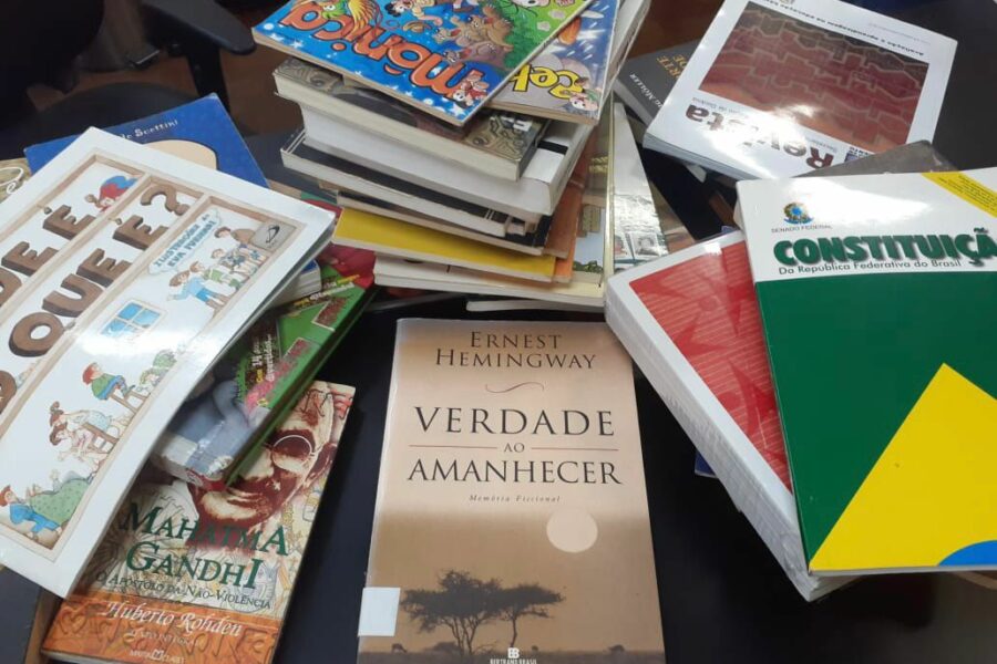 Campanha arrecada mais de 2,8 mil livros para doação