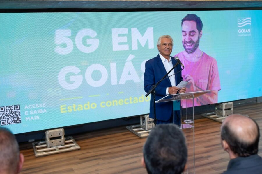 Caiado propõe parceria para que Goiás lidere implantação do 5G no Brasil