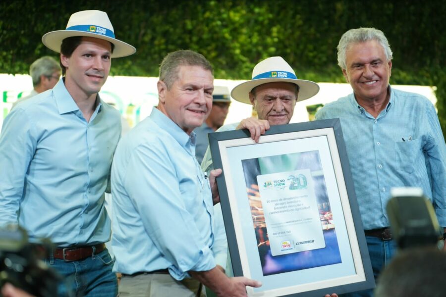 Na Tecnoshow, Caiado reforça prioridade ao agro