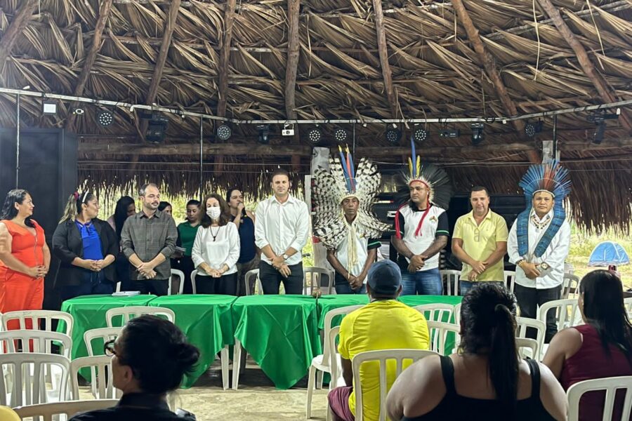 Encontro reúne professores indígenas na Aldeia Carretão, em Rubiataba