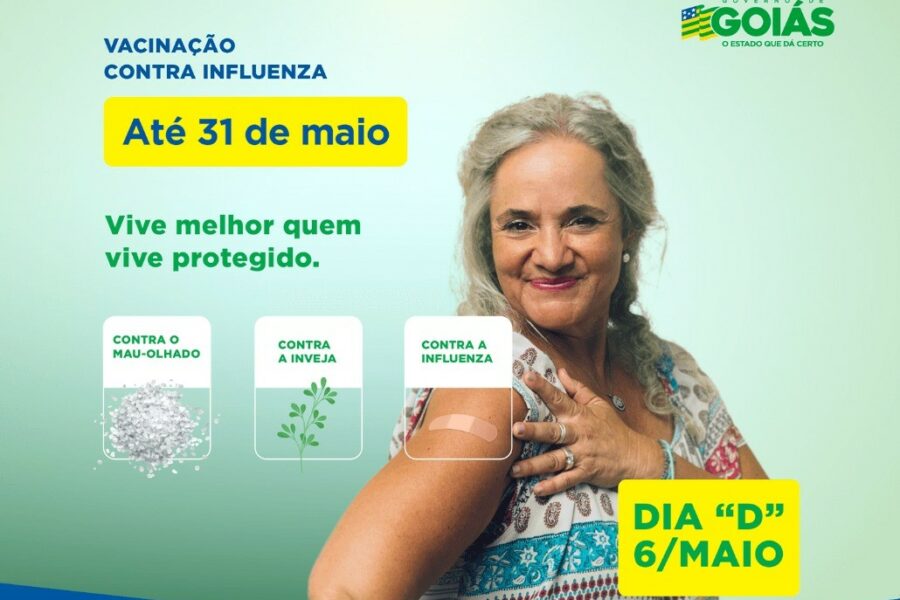 Influenza: Governo de Goiás lança campanha para divulgar vacinação