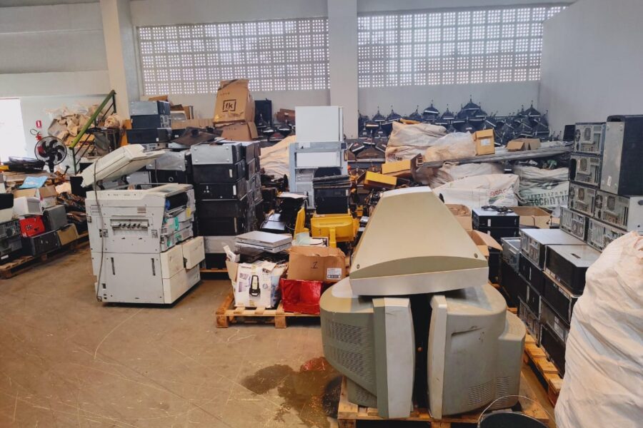 Gincana dos Eletrônicos recolhe quase 3 toneladas de materiais sem uso