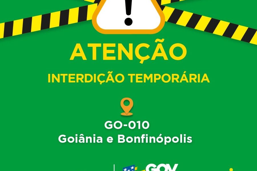Goinfra interdita GO-010 para reparos em ponte