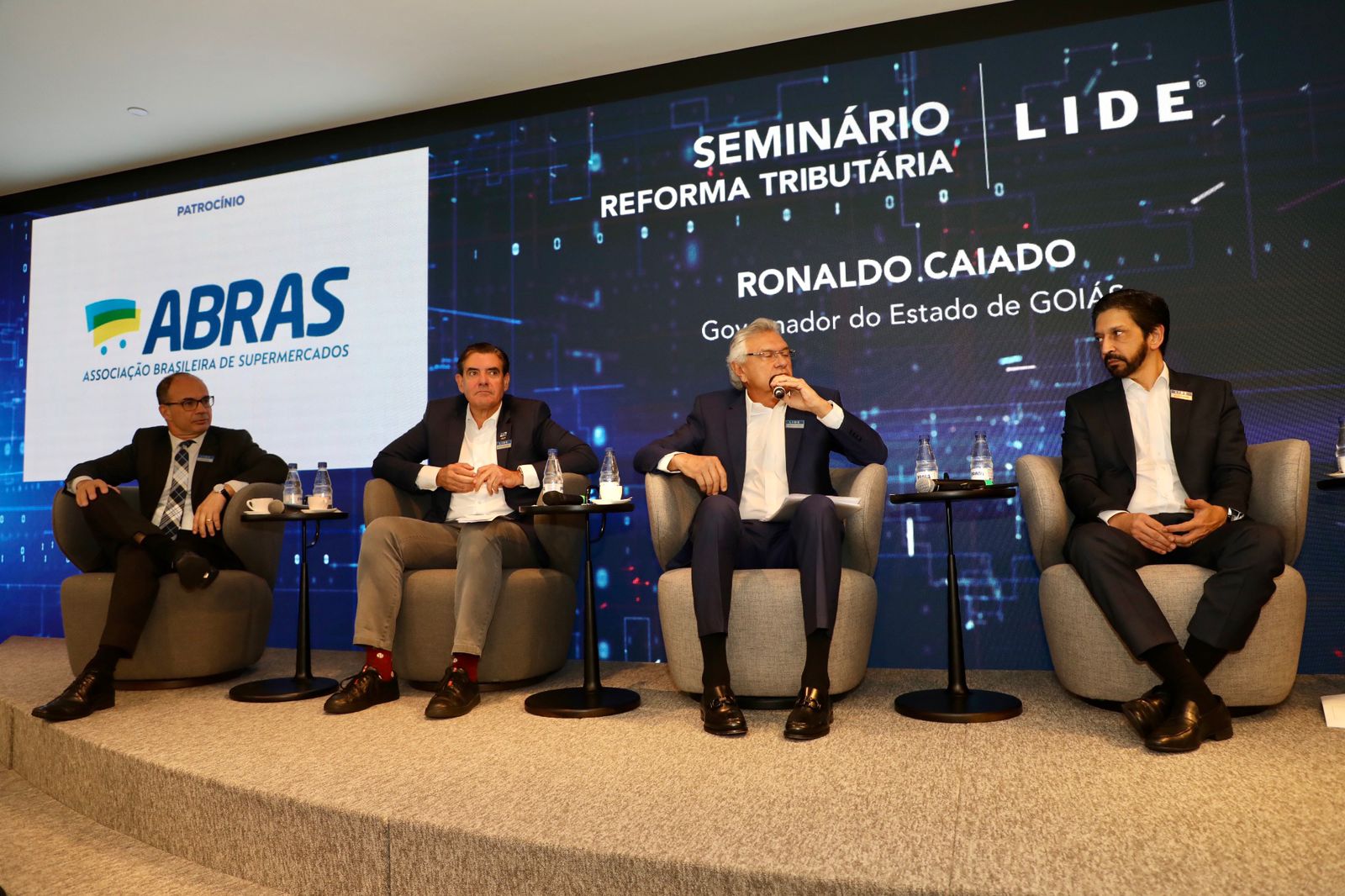 Caiado debate reforma tributária em seminário do LIDE Brasil