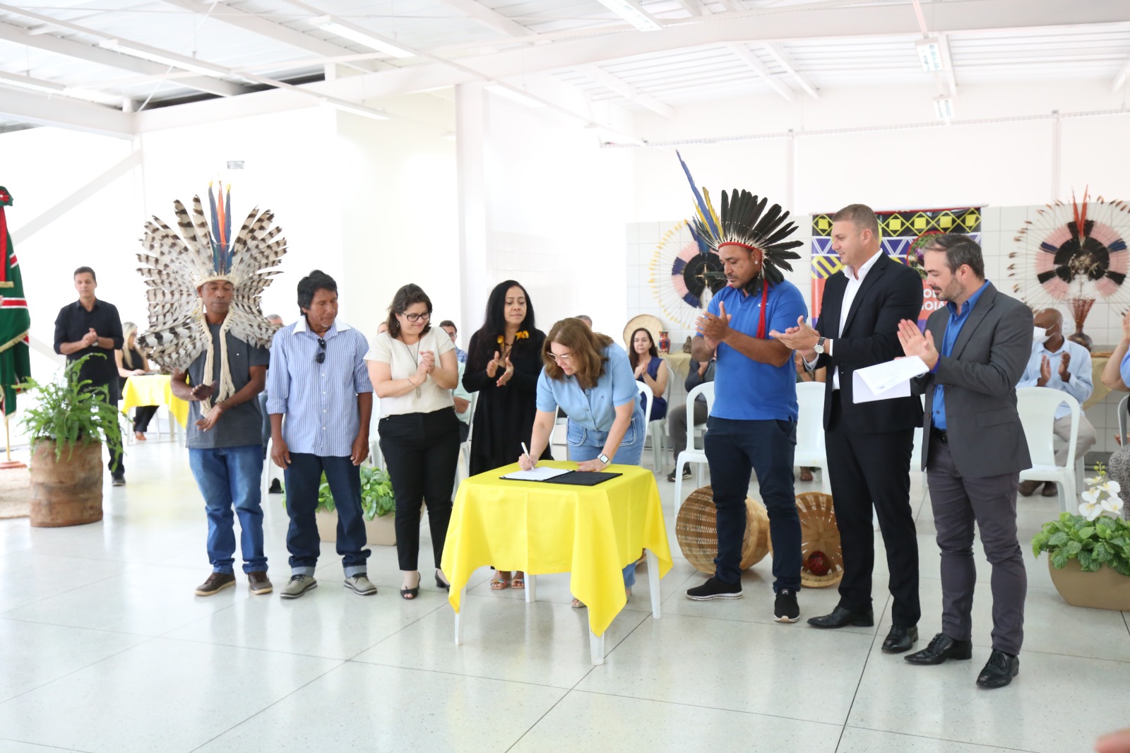 Empossada diretoria do 1º Fórum de Educação Escolar Indígena de Goiás