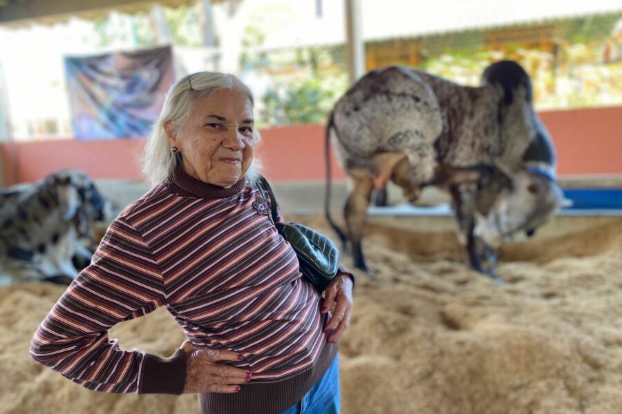Idosos acolhidos pela OVG visitam Pecuária de Goiânia durante encerramento da exposição