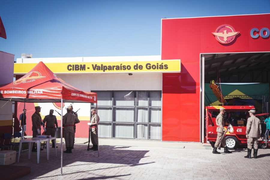 Caiado inaugura nova unidade do Corpo de Bombeiros em Valparaíso de Goiás