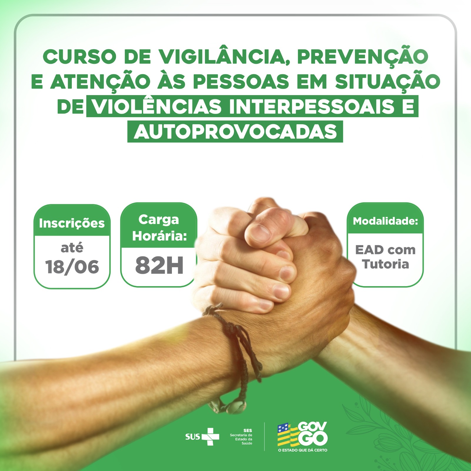 Saúde oferece curso sobre atendimento às vítimas de violências