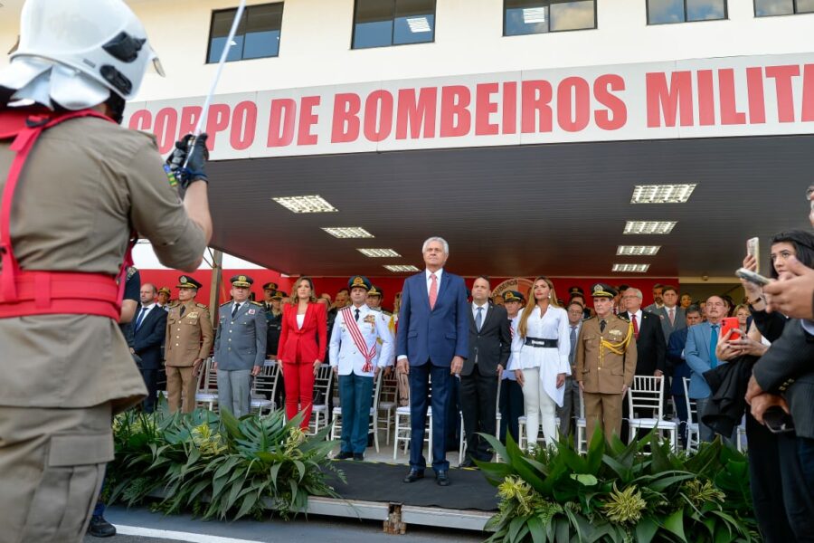 No Dia Nacional do Bombeiro Caiado anuncia aumento no efetivo da corporação