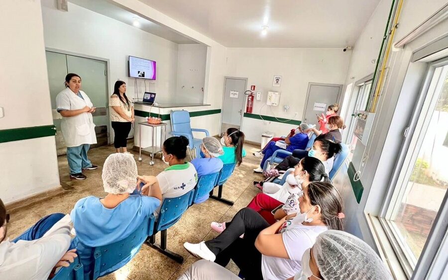 Hospital de Jaraguá capacita sobre parto seguro e violência obstétrica