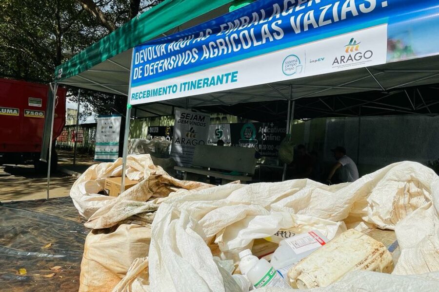 Agrodefesa recolhe mais de 5,5 mil embalagens vazias de agrotóxicos