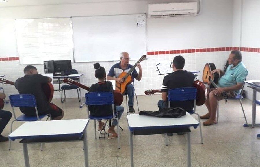 Núcleo do Basileu França em Trindade oferece 111 vagas em cursos de música