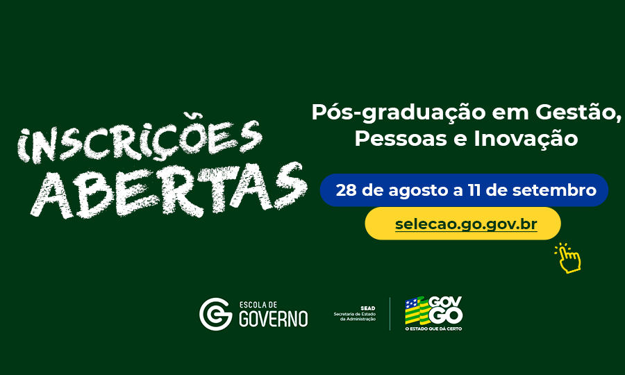 Escola de Governo abre inscrições para pós-graduação