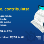 Sistemas de Notas Fiscais ficarão indisponíveis neste fim de semana