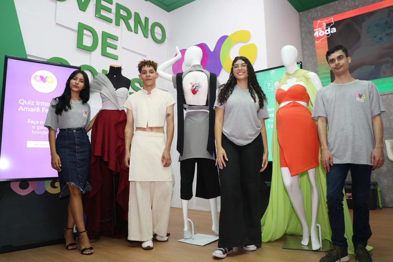 Jovens atendidos pela OVG expõem looks na Amarê Fashion