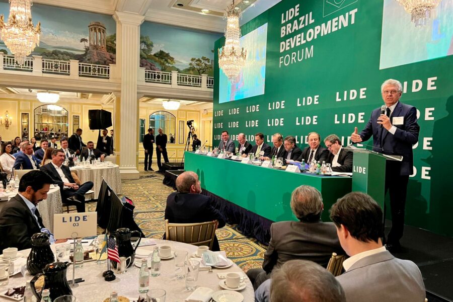 Nos EUA, Caiado apresenta atrativos do Estado para investimentos privados