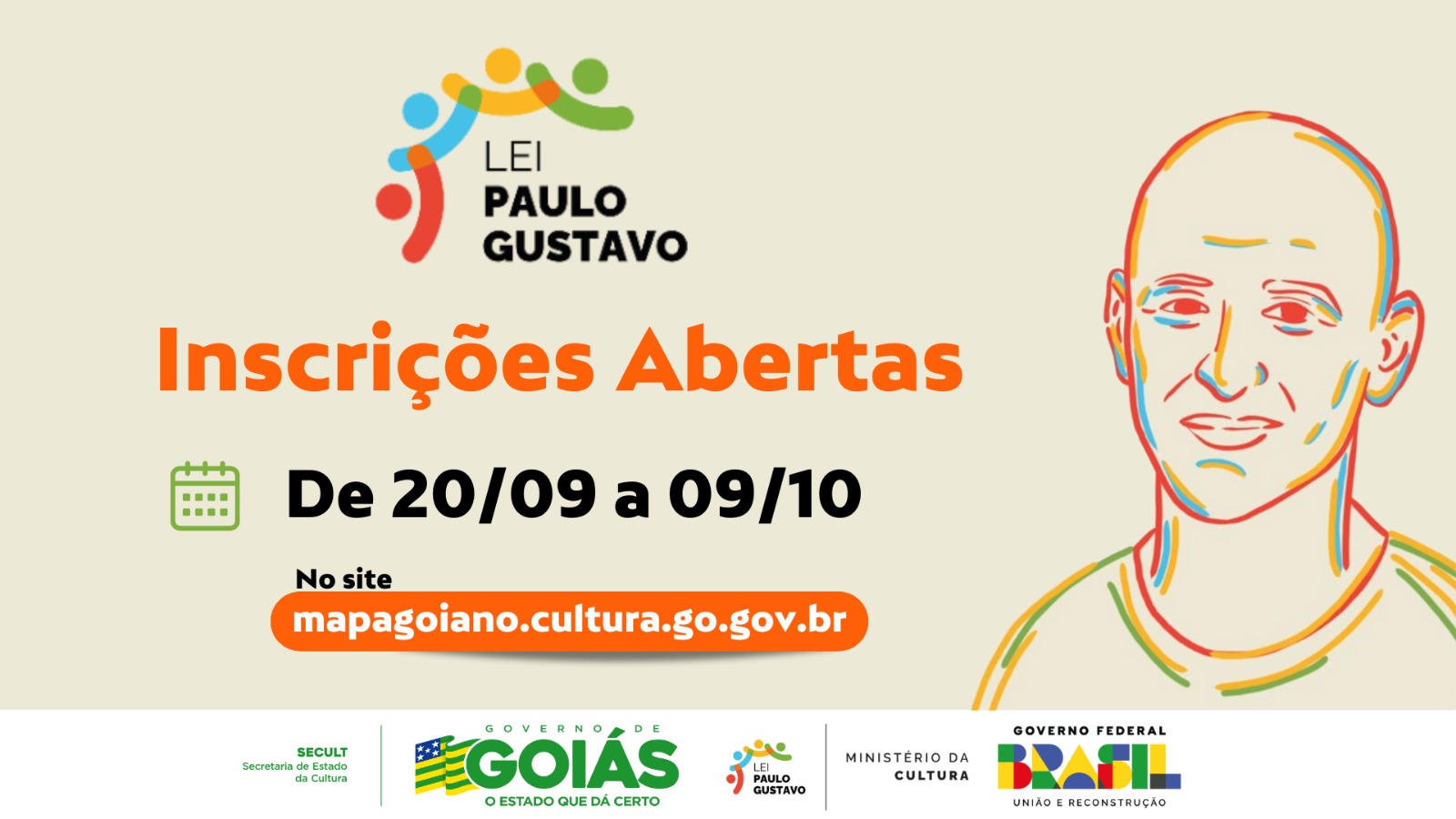 Cultura abre inscrições para editais da Lei Paulo Gustavo