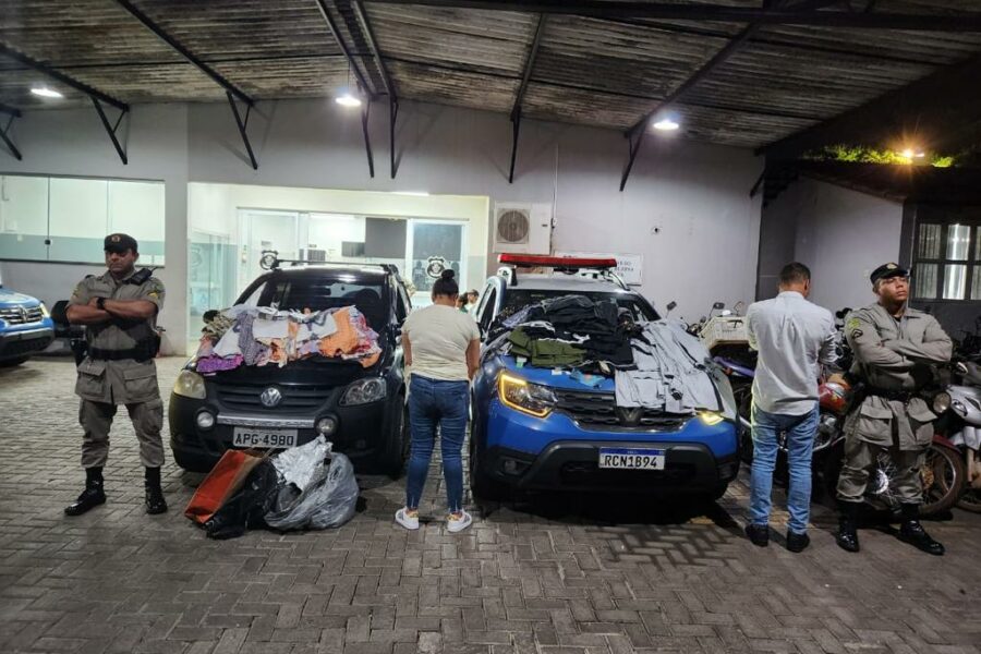 PM prende grupo carioca suspeito de furtar lojas de roupas em Goiânia