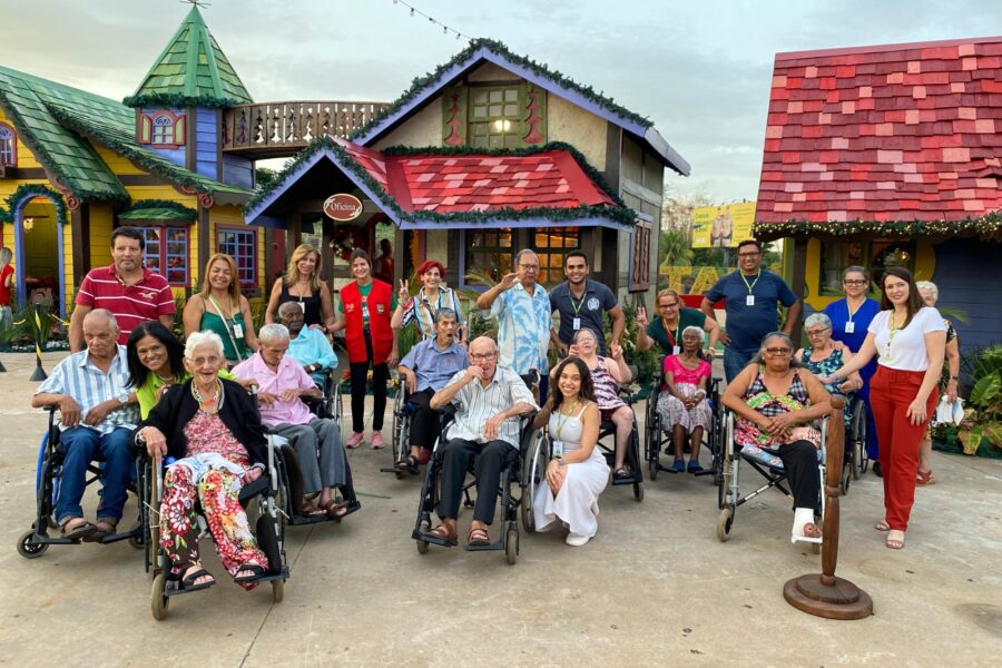 Com ambientes acessíveis, Natal do Bem recebe idosos acolhidos pela OVG