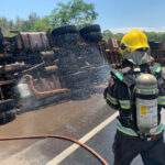 Bombeiros atuam em diversos acidentes no feriado da República