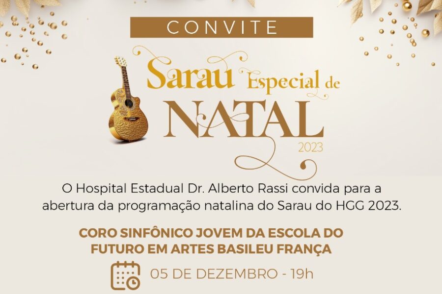 Sarau do HGG vai celebrar Natal com programação especial