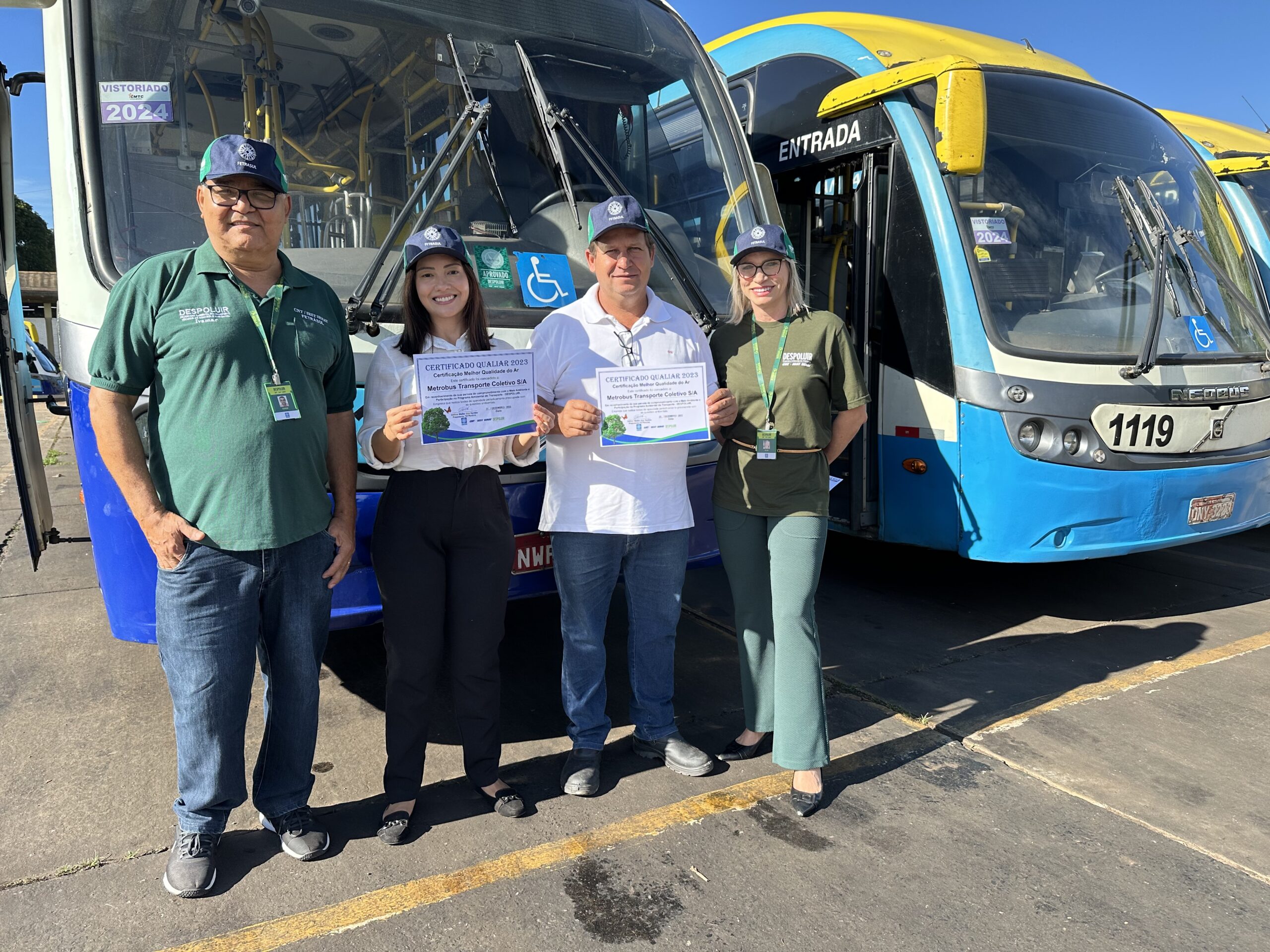 Metrobus é premiada por emissão mínima de poluentes na atmosfera