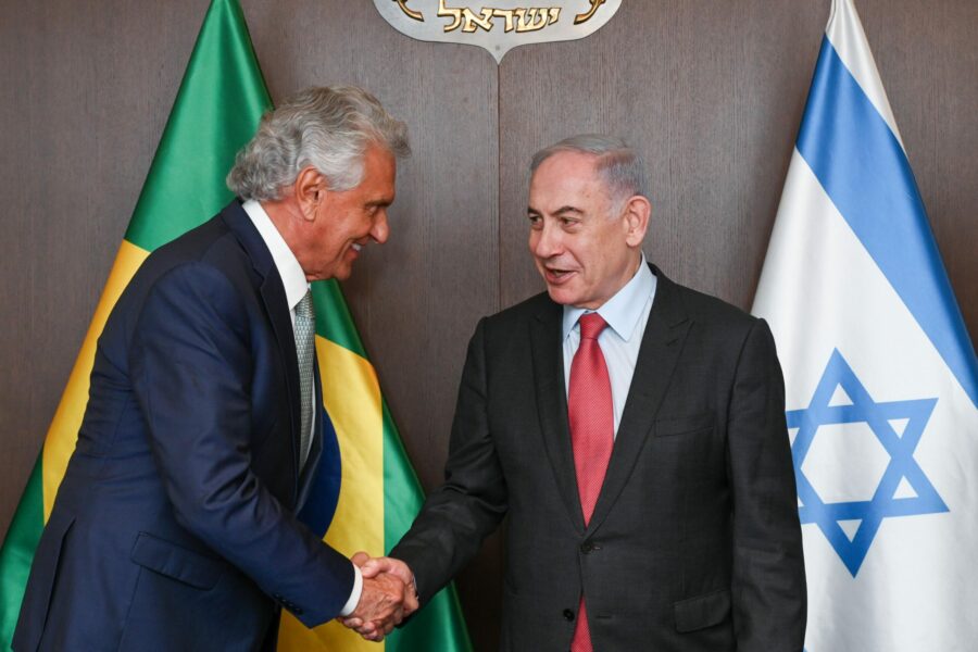 Caiado é recebido pelo primeiro-ministro de Israel