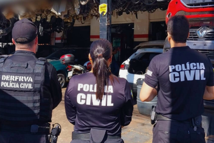 Operação combate receptação e comércio ilegal de peças