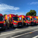 Corpo de Bombeiros recebe 10 novas viaturas de resgate pré-hospitalar