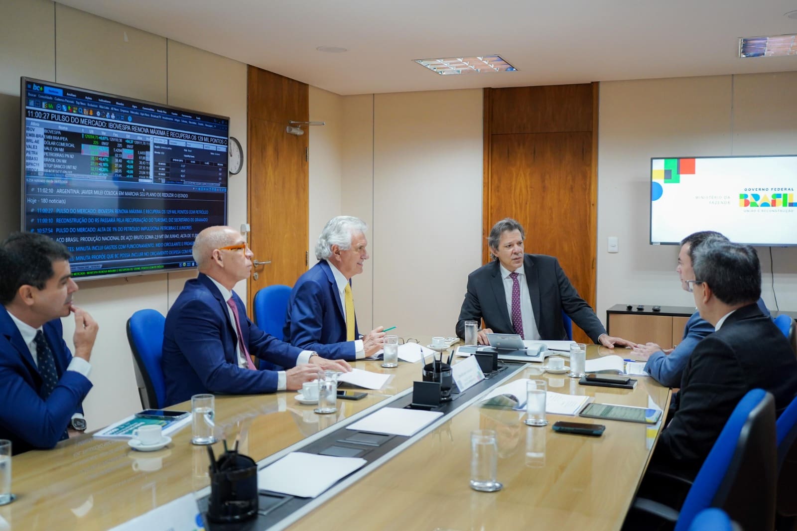 Em reunião com Haddad, Caiado pede que estados que aderirem ao programa de renegociação das dívidas não percam benefícios do RRF