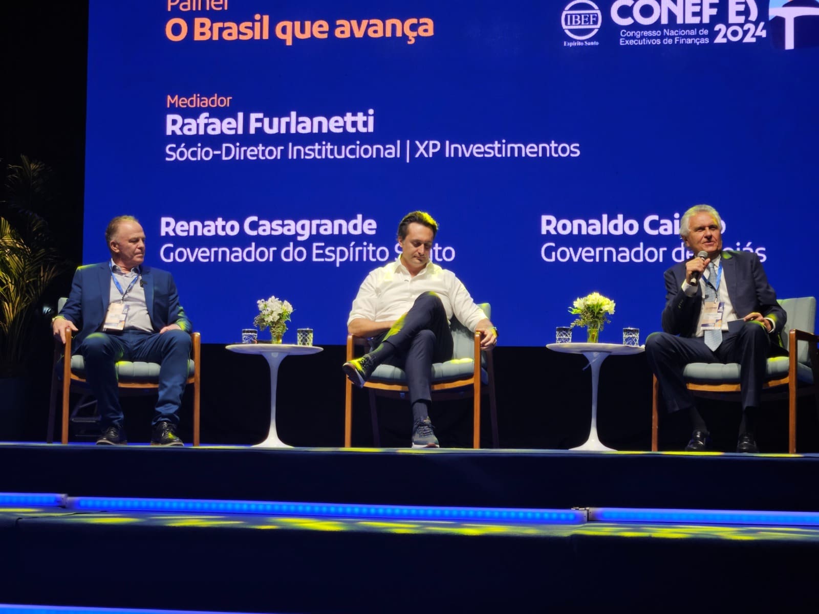 Caiado apresenta avanços de Goiás no Conef