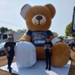 Semana Nacional de Trânsito tem ação educativa com urso gigante