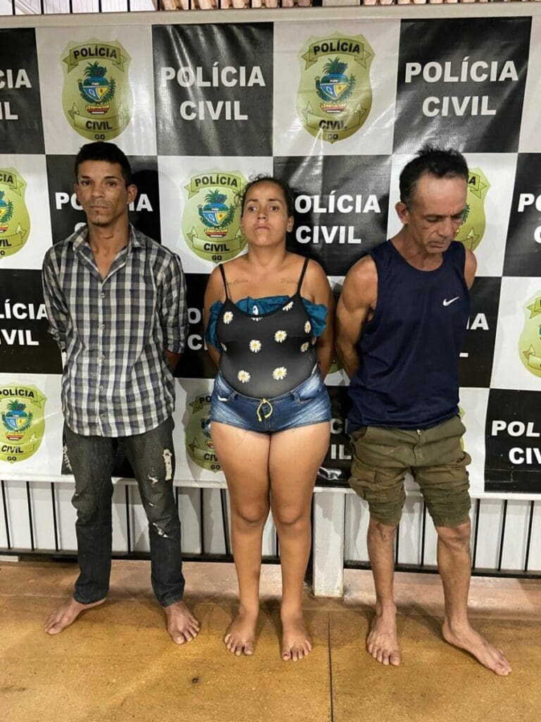 Preso trio especializado em furto a fiéis dentro de igreja em Trindade