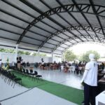 Comunidade indígena de Aruanã, comemora inauguração da quadra poliesportiva coberta