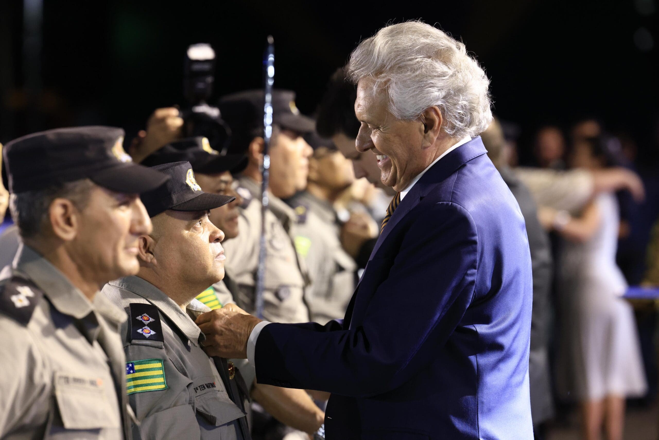 Caiado destaca qualificação técnica da PM goiana durante formatura de cadetes