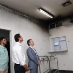 Secretário da Saúde vistoria Hospital Estadual de Aparecida após incêndio