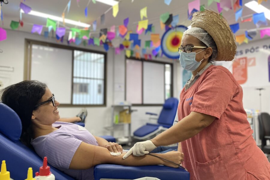 Banco de Sangue do Hugol realiza Arraiá Solidário