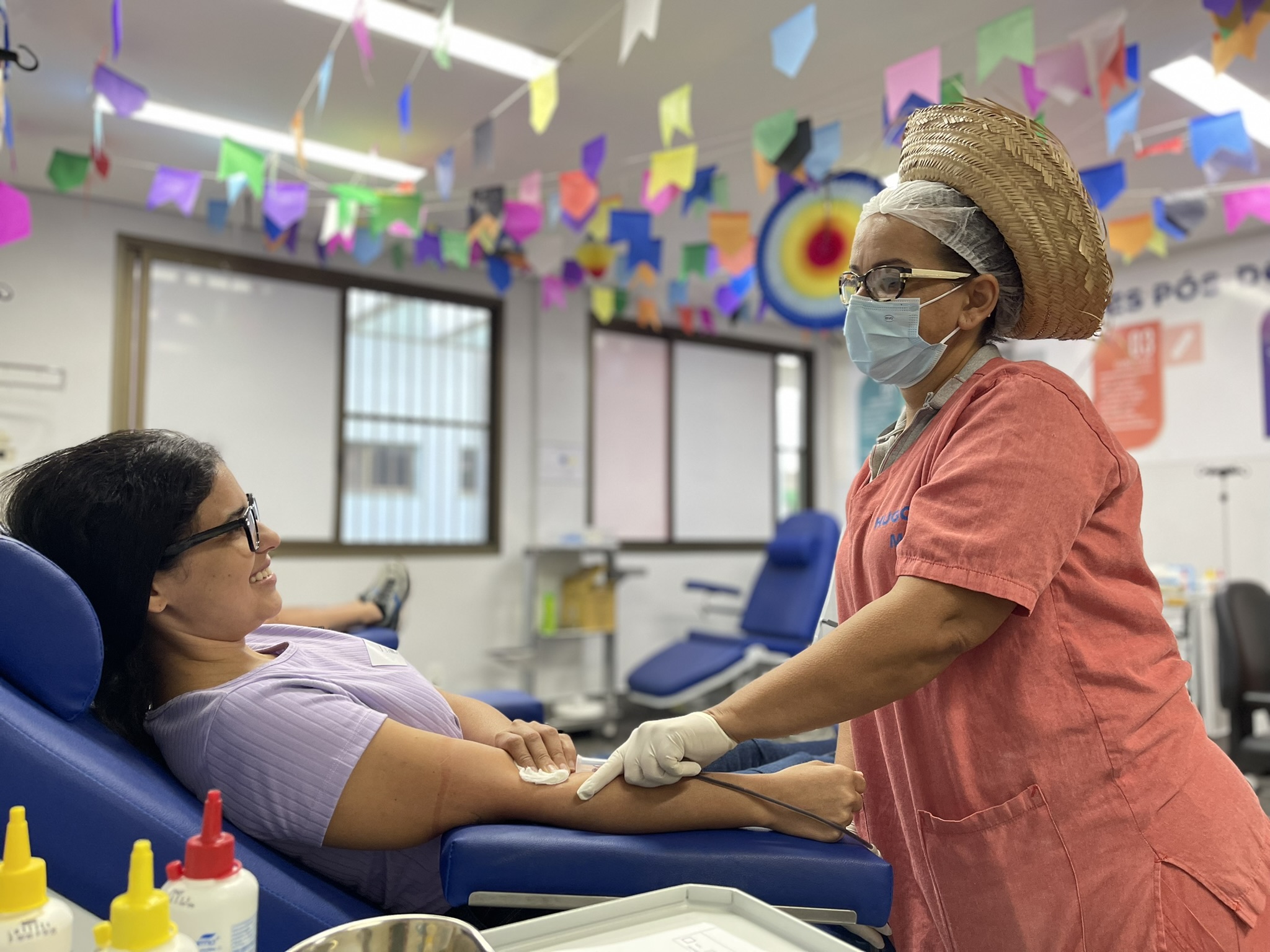 Banco de Sangue do Hugol realiza Arraiá Solidário