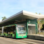 Terceiro ônibus elétrico reforça frota da Metrobus