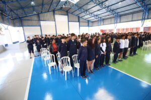 Inaugurada quadra poliesportiva do CEPI Carlos Alberto de Deus