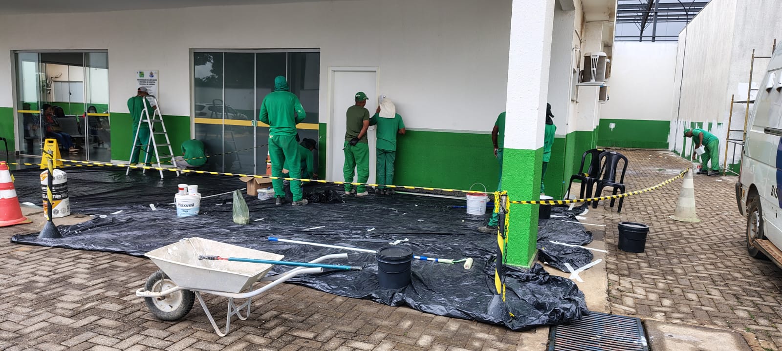 Reeducandos reformam Hospital de Luziânia